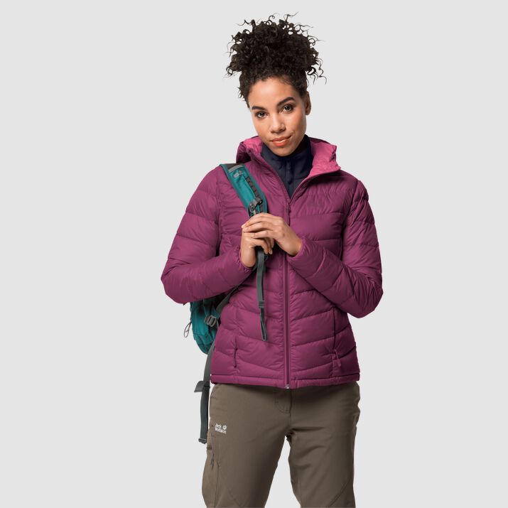 Chamarra Pluma Jack Wolfskin Helium Mujer Fucsia Mexico-8457161